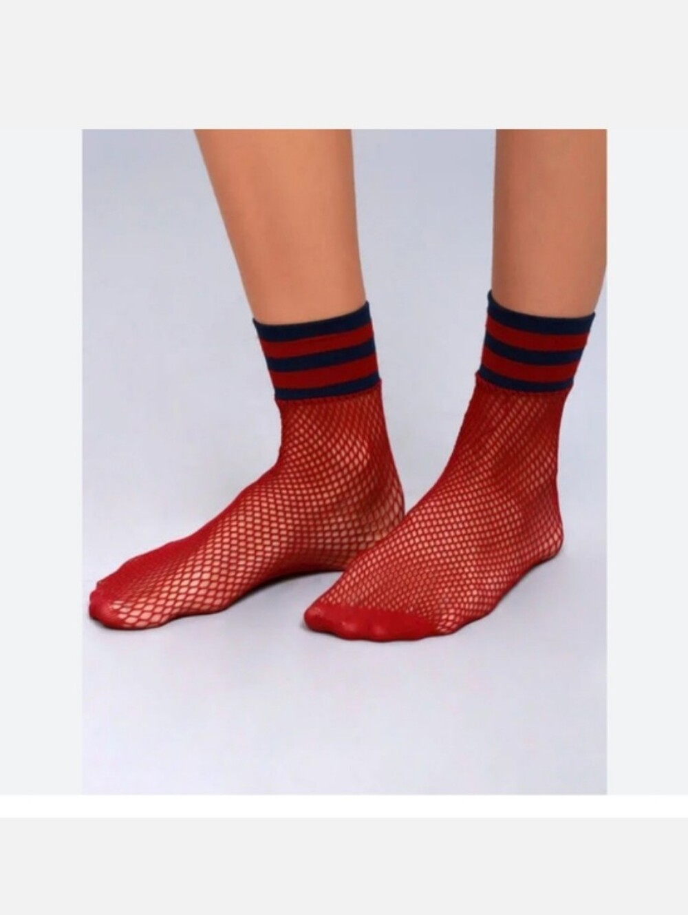 NWT: 2/$10 FREE PEOPLE; RIOT SPORT FISHNET ANKLE HOSIERY/SOCK, WINE COLORED.